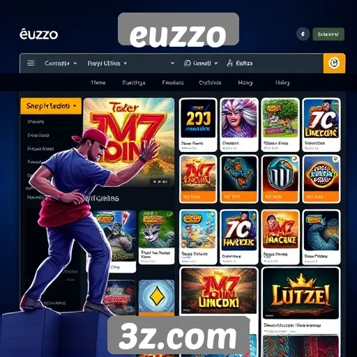 Navegação intuitiva e interface de usuário do Euzzo